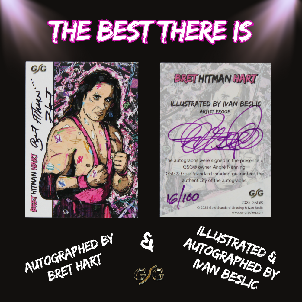 Z) Bret Hart Trading card LIMITED EDITION